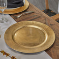 1 PIECE GOLD MELAMINE CHARGER,
