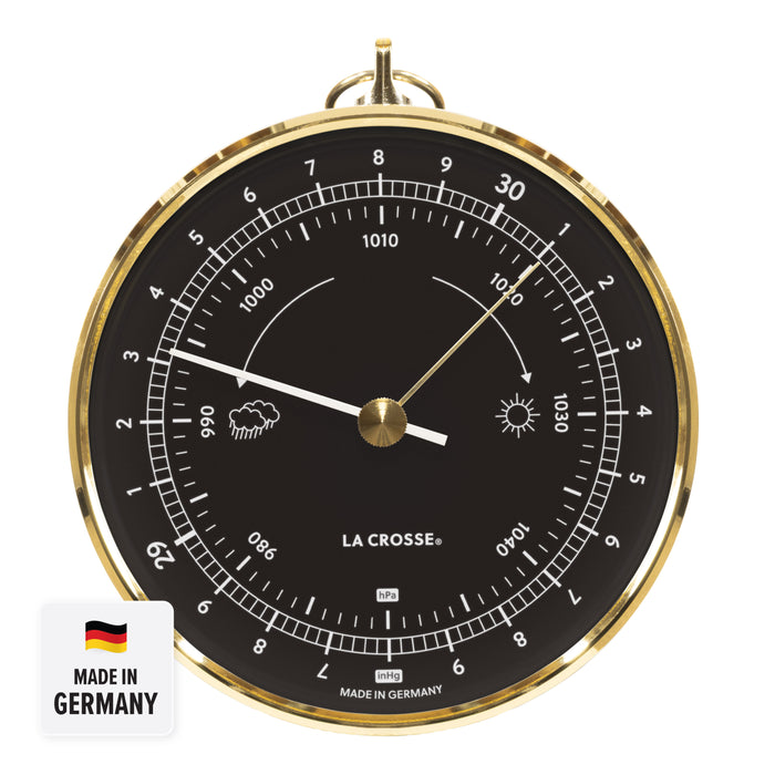 138-611B Analog Dial Barometer – Black