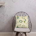 1960s Atomic Retro Pattern Premium Throw Pillow - 18″×18″ - retro pillow