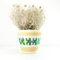 1960s WESTGERMAN midcentury POTTERY PLANTER beige green yellow