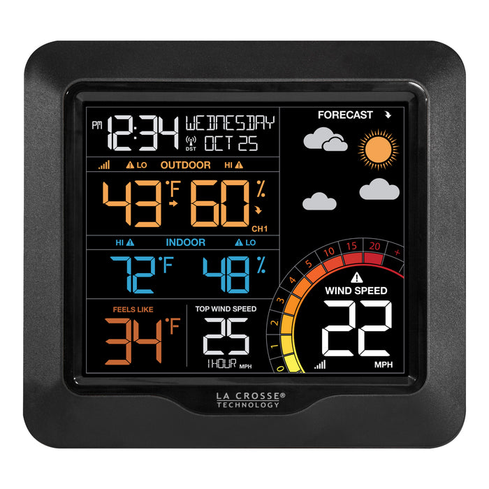 327-1417V2 Color Wind Speed Weather Station