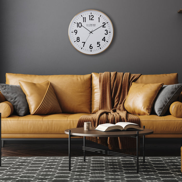 404-3048B 19-inch Callahan Metal Wall Clock