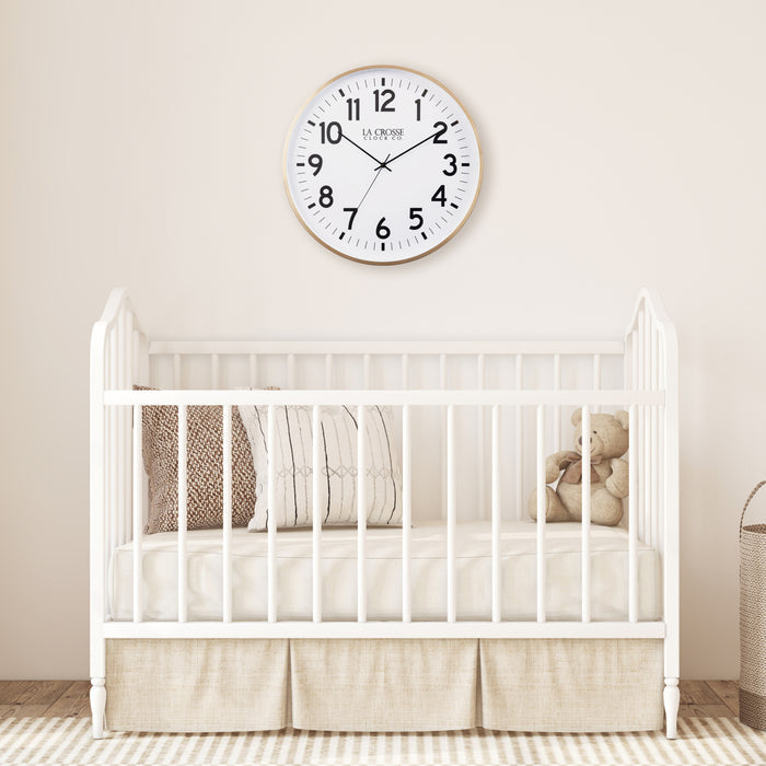 404-3048B 19-inch Callahan Metal Wall Clock