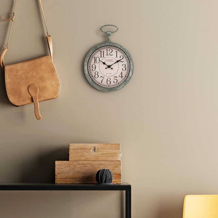 404-3828 9-inch Pocket Watch Wall Clock