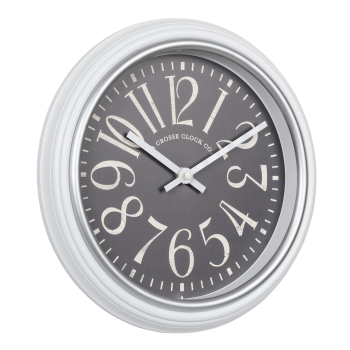 404-3828C White Wall Clock side view
