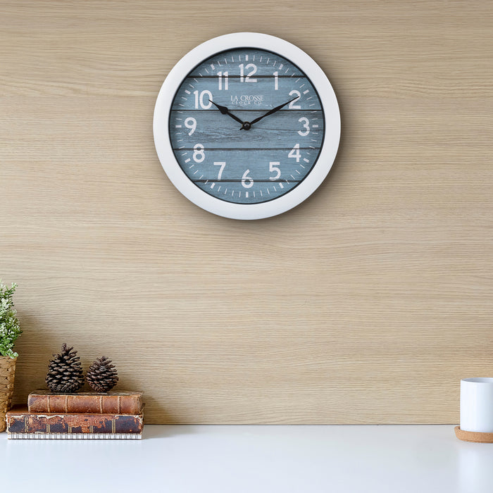 404-5028 Weathered Teal Blue Wall Clock