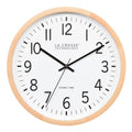 404-53707 12.8-inch Atomic Wood Wall Clock – Beech Wood