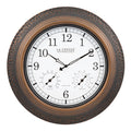 433-3256A 21" Indoor/Outdoor Atomic Metal Wall Clock
