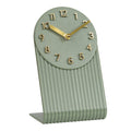437-3015LS Grooves Tabletop Clock - Light Sage
