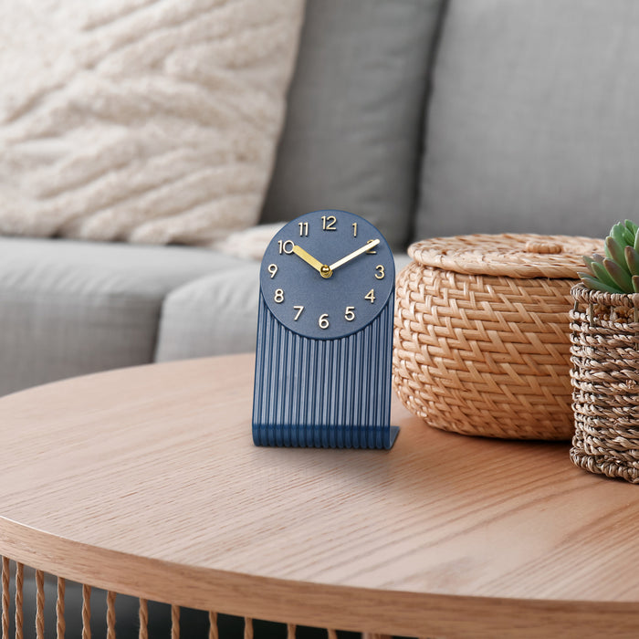 437-3015NB Groves Table Clock - Navy Blue