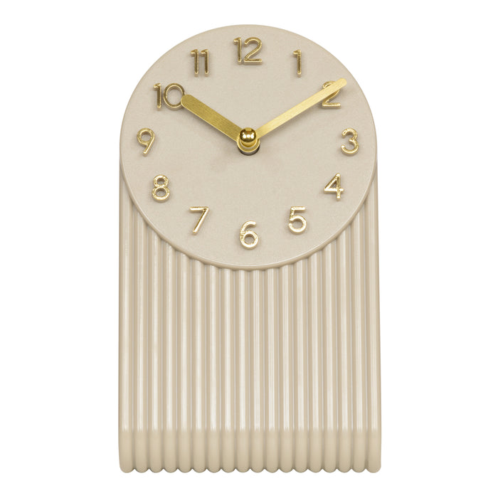 437-3015SW Groves Table Clock -Soft White