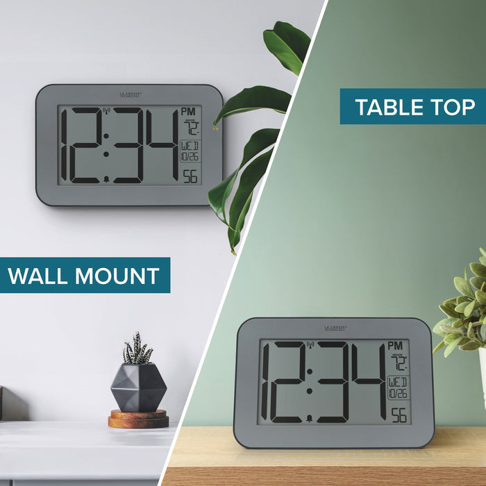 513-1416 Atomic Digital Wall Clock or Table Clock