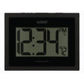 513-54087 Atomic Digital Wall Clock with Indoor Temp and Time Advance