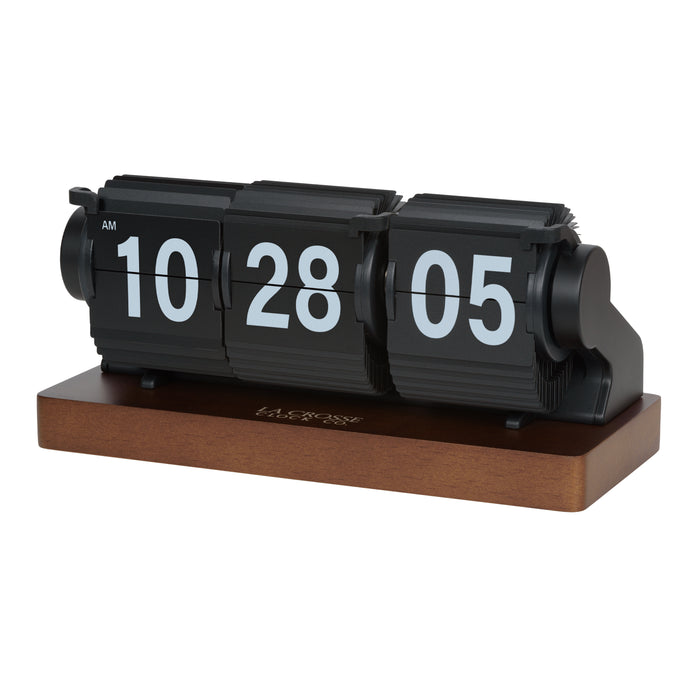 Black Flip Alarm Clock 536-526B