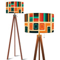 60s Retro Wooden Tripod Floor Lamp: Mid-Century Modern Smart LED & Linen Shade - US Plug - retro floor lamps