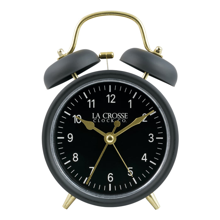 617-3314BG Twin Bell Alarm Clock - Black