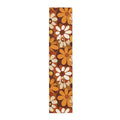 70s Flower Power Table Runner in 2 Sizes - Retro Midcentury Modern Decor - 16’’ × 72’’ / Polyester - retro table linen