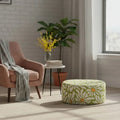 70s Retro Daisies Inflatable Ottoman – Midcentury Flower Power Lounge Seat - pouf