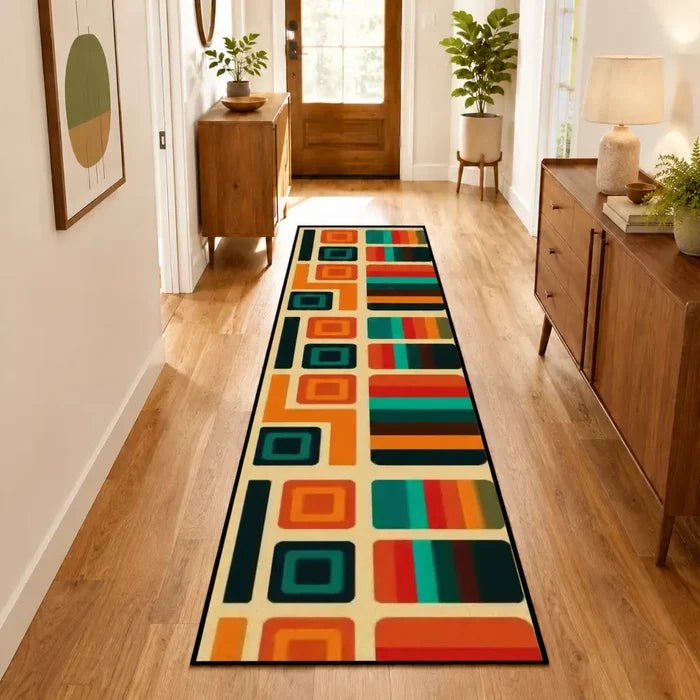 70s Retro Runner Rugs | Midcentury Style Floor Runners - retro runner