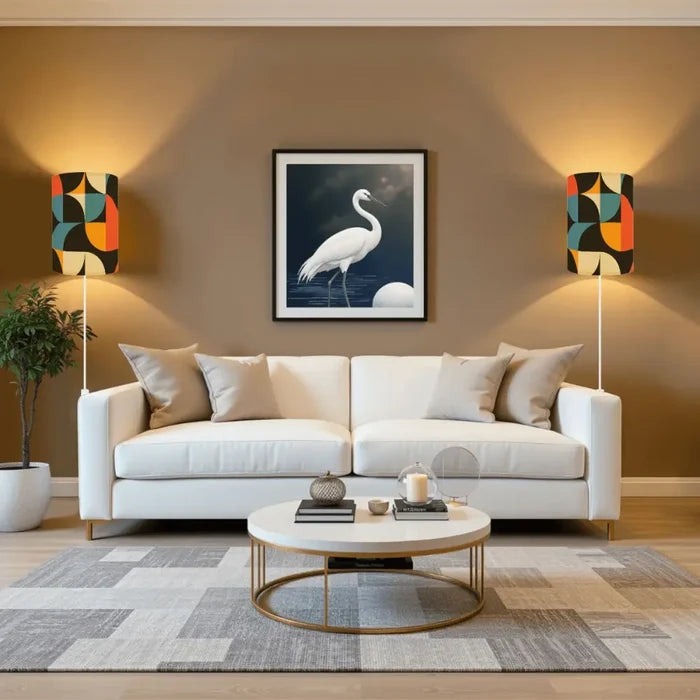 70s Retro Wall Sconces Set – Smart LED Geometric - retro wall sconces