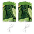 70s Retro Wall Sconces Set – Smart LED Green Leaves - US Plug - retro wall sconces