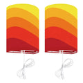 70s Retro Wall Sconces Set – Smart LED Orange Stripes - US Plug - retro wall sconces