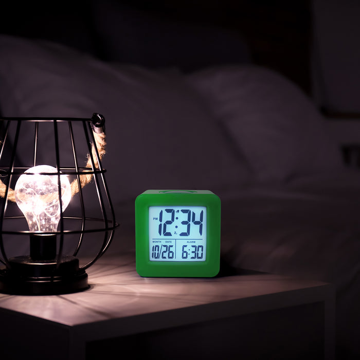 73003 Soft Cube LCD Alarm Clock