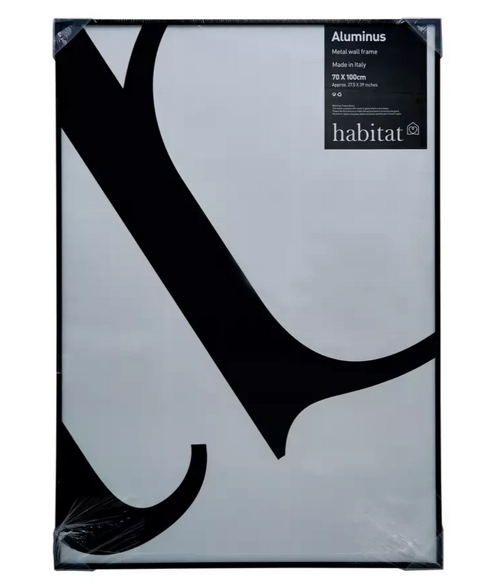 Aluminus Black Metal Picture Frame 70x100cm | Large Wall Photo Frame Home Decor