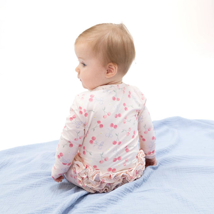 Angel Dear 2 Way Ruffle Back Zipper Footie