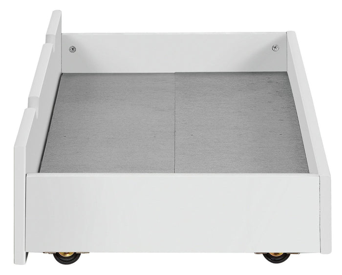 Aspley Single Under Bed Wooden Drawer - White | Underbed Storage Solution
