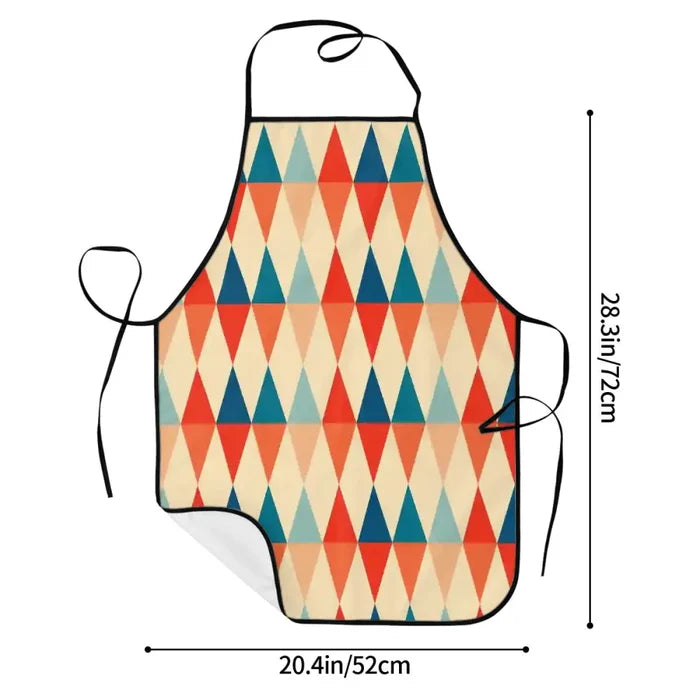 Atomic Retro 60s Print Apron with Front Pocket – Midcentury Kitchen Style - retro kitchen