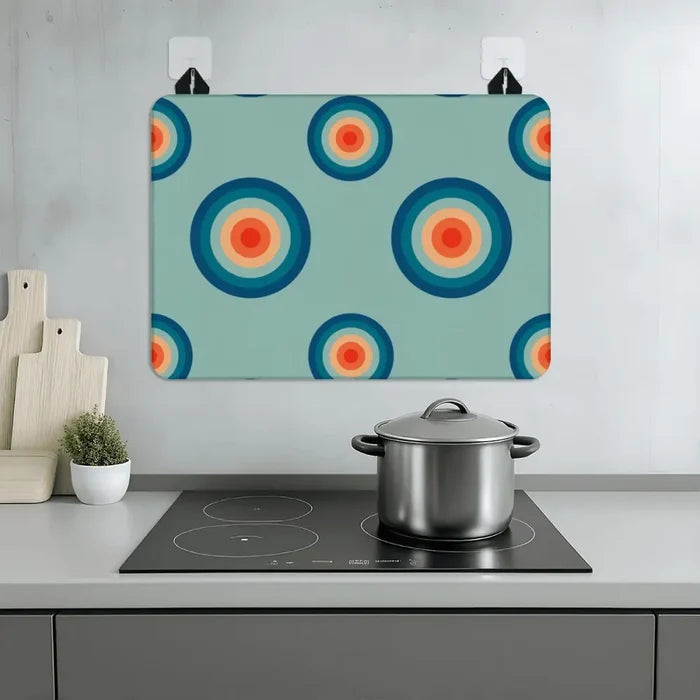 Atomic Retro Stove Cover Mat – Glass Top Cooktop Protector - retro kitchen