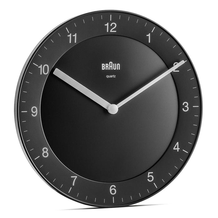 BC06 Braun classic analogue wall clock - black