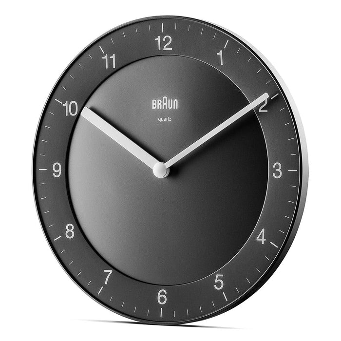 BC06 Braun classic analogue wall clock - black
