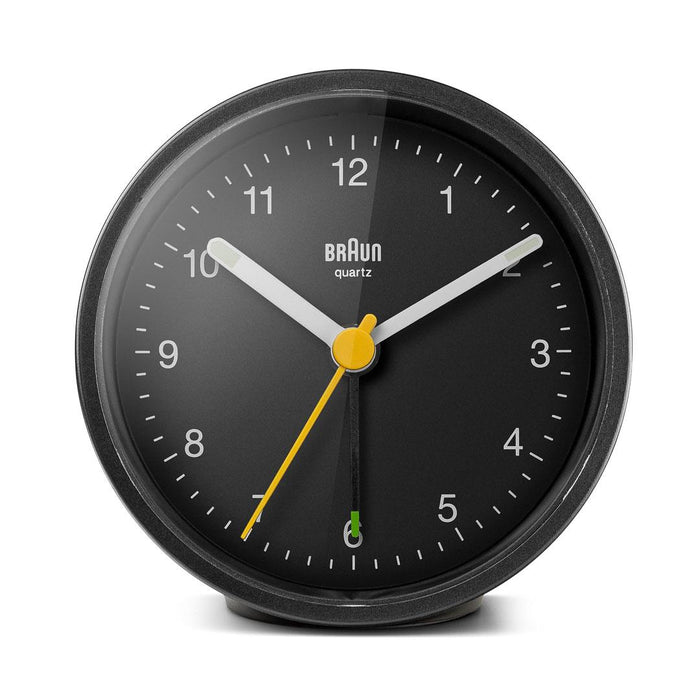 BC12 Braun classic analogue alarm clock - black