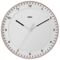 BC17 Braun classic large analogue wall clock - rose & white