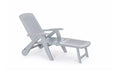 Bica Cancun Reclining Sunlounger Grey | Outdoor Garden Relaxer Lounger Chair