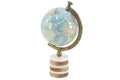 BLUE MARBLE GLOBE WITH MARBLE BASE