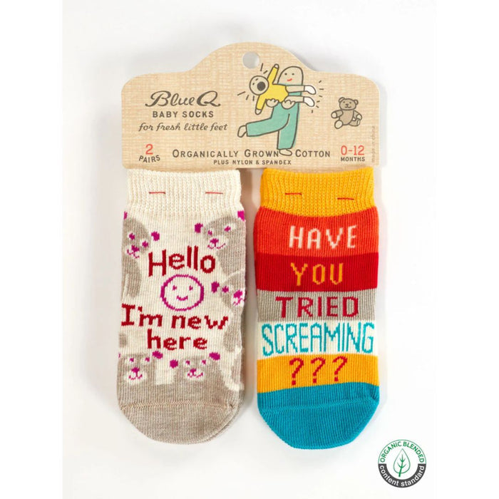 Blue Q Baby Socks