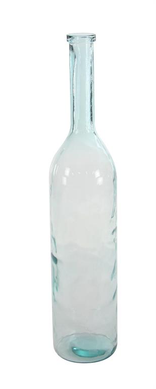BLUE RECYCLED GLASS SPANISH VASE