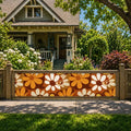 Bold 70s Flowers Privacy Screen – Waterproof Patio & Balcony Cover - Retro Privacy Screen