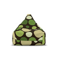 Bold Polka Dots 70s Floor Bean Bag Cover – Midcentury Modern Retro - 27’’ × 30’’ × 25’’ / Without insert - retro bean