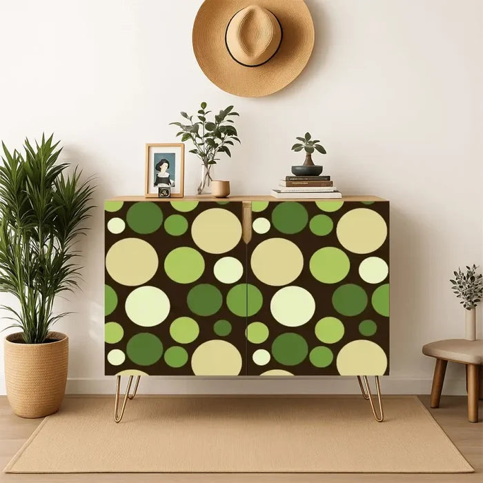 Bold Polka Dots 70s Floor Bean Bag Cover – Midcentury Modern Retro - retro bean bag