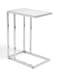 Boutique C Shaped Table Marble Effect | Side Table Sofa End Table Furniture