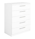 Brisbane 5 drawers Chest â€“ White ( B Grade )