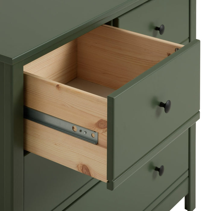 Brooklyn 4 Drawer Chest - Green | Kids or adults bedroom dresser