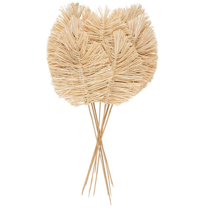 Brown Dried Plant Leaf Tall Spear Home Decor Natural Foliage with Sharp Stems