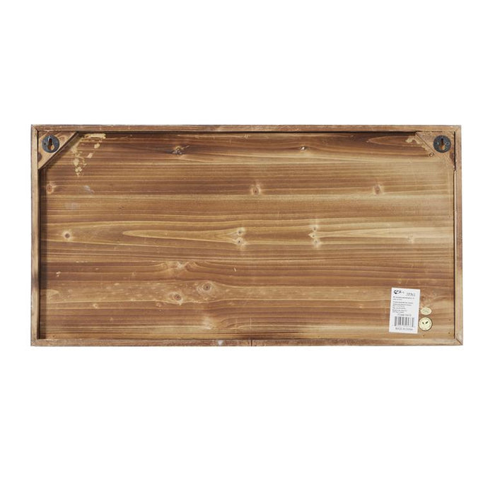 BROWN FARMHOUSE WOOD WALL DECOR