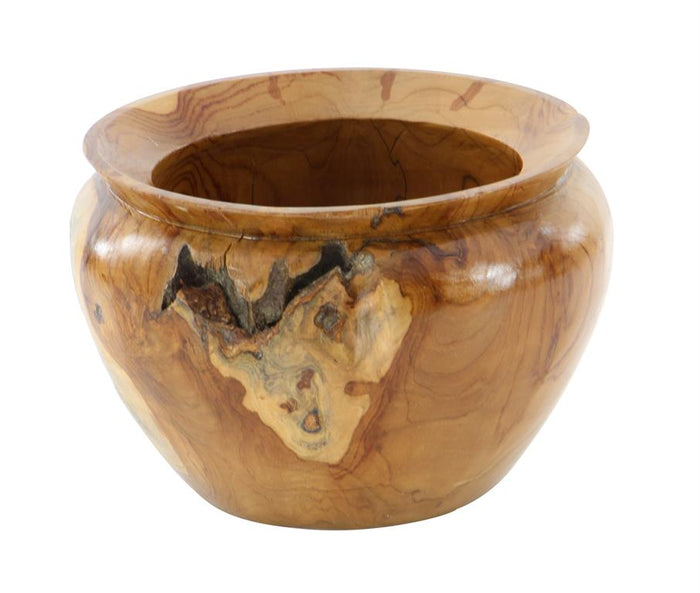 BROWN TEAK WOOD HANDMADE LIVE EDGE FREE FORM DECORATIVE BOW