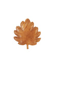 Brown Teak Wood Leaf Handmade Carved Living Room Decor Tray